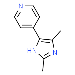 Pyridine,4-(2,5-dimethyl-1H-imidazol-4-yl)- (9CI)结构式