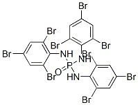 N,N',N''-Tri-(2,4,6-tribromophenyl)phosphoric acid triamide structure