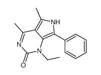 1-ethyl-4,5-dimethyl-7-phenyl-6H-pyrrolo[3,4-d]pyrimidin-2-one结构式
