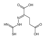 2-(carbamothioylhydrazinylidene)pentanedioic acid Structure