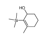 3-methyl-2-(trimethylsilyl)cyclohex-2-en-1-ol结构式