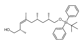 (2S,4R,8S,Z)-9-(tert-butyldiphenylsilyloxy)-2,4,6,8-tetramethylnon-3-en-1-ol Structure
