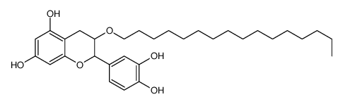 2-(3,4-dihydroxyphenyl)-3-hexadecoxy-3,4-dihydro-2H-chromene-5,7-diol Structure