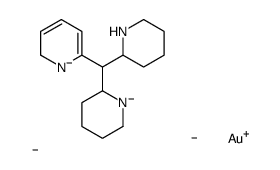 carbanide,gold(1+),6-[piperidin-1-id-2-yl(piperidin-2-yl)methyl]-2H-pyridin-1-ide结构式