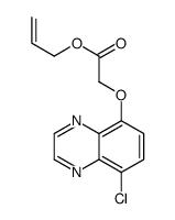 prop-2-enyl 2-(8-chloroquinoxalin-5-yl)oxyacetate结构式