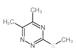 3-(Methylthio)-5,6-dimethyl-1,2,4-triazine Structure