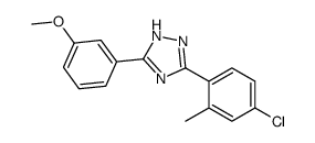 3-(4-Chloro-2-methylphenyl)-5-(3-methoxyphenyl)-1H-1,2,4-triazole结构式