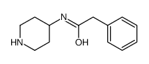 2-phenyl-N-(piperidin-4-yl)acetamide Structure