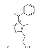 5-(2-hydroxy-ethyl)-4-methyl-3-(1-phenyl-ethyl)-thiazolium; bromide Structure