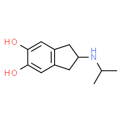 1H-Indene-5,6-diol, 2,3-dihydro-2-[(1-methylethyl)amino]- (9CI)结构式