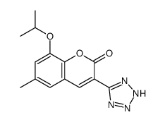 2H-1-Benzopyran-2-one, 6-methyl-8-(1-methylethoxy)-3-(1H-tetrazol-5-yl )- picture