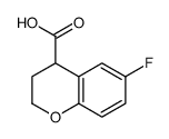 6-fluoro-3,4-dihydro-2H-chromene-4-carboxylic acid结构式