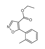 Ethyl 5-(2-methylphenyl)-1,2-oxazole-4-carboxylate Structure