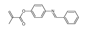 methacrylic acid-(4-benzylidenamino-phenyl ester)结构式