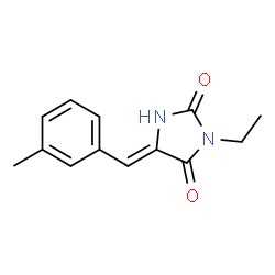 2,4-Imidazolidinedione,3-ethyl-5-[(3-methylphenyl)methylene]-(9CI) Structure