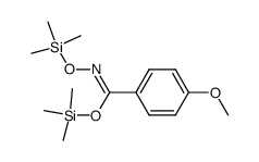 trimethylsilyl 4-methoxy-N-((trimethylsilyl)oxy)benzimidate结构式