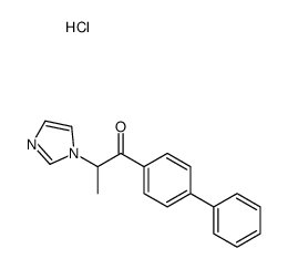 2-imidazol-1-yl-1-(4-phenylphenyl)propan-1-one hydrochloride结构式