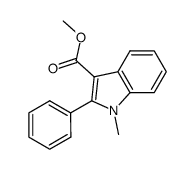 methyl 1-methyl-2-phenyl-1H-indole-3-carboxylate结构式