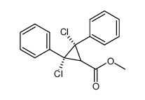 methyl 2,3-dichloro-cis,cis-2,3-diphenylcyclopropanecarboxylate结构式