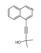 4-(isoquinolin-4-yl)-2-methylbut-3-yn-2-ol Structure