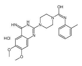 1-Piperazinecarboxamide, 4-(4-amino-6,7-dimethoxy-2-quinazolinyl)-N-(2-methylphenyl)-, hydrochloride Structure
