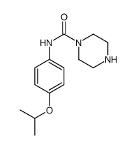 PIPERAZINE-1-CARBOXYLIC ACID (4-ISOPROPOXY-PHENYL)-AMIDE Structure