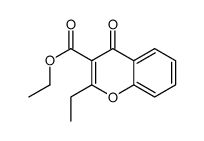 Ethyl 2-ethyl-4-oxo-4H-chroMene-3-carboxylate structure