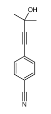 4-(3-hydroxy-3-methylbut-1-ynyl)benzonitrile Structure