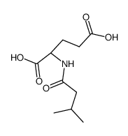 (2S)-2-(3-methylbutanoylamino)pentanedioic acid Structure