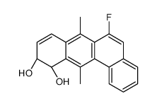 (10S,11S)-6-fluoro-7,12-dimethyl-10,11-dihydrobenzo[a]anthracene-10,11-diol结构式