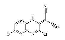 2-(3,6-dichloro-1H-quinoxalin-2-ylidene)propanedinitrile Structure