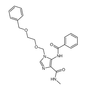 5-Benzamido-1-(2-benzoxyethoxymethyl)-4-methylcarbamoylimidazole结构式