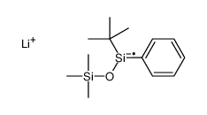 lithium,tert-butyl-phenyl-trimethylsilyloxysilanide结构式