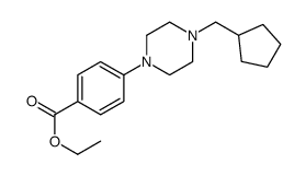 ethyl 4-[4-(cyclopentylmethyl)piperazin-1-yl]benzoate结构式