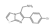 (6-(4-BROMOPHENYL)IMIDAZO[2,1-B]THIAZOL-5-YL)METHANAMINE structure