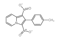 2-(4-methylphenyl)-1,3-dinitro-indolizine结构式