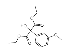diethyl (3-methoxyphenyl)tartronate结构式