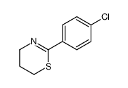 2-(4-chlorophenyl)-5,6-dihydro-4H-1,3-thiazine结构式