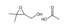 acetic acid,(3,3-dimethyloxiran-2-yl)methanol结构式