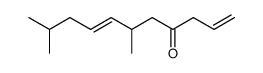 (7E)-6,10-dimethyl-1,7-undecadien-4-one Structure