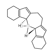 dichloro-(r,r)-ethylenebis-(4,5,6,7-tetrahydro-1-indenyl)-titanium(iv) Structure