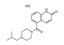 5-(4-Isobutyl-piperazine-1-carbonyl)-1H-quinolin-2-one; hydrochloride Structure