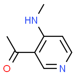 Ethanone, 1-[4-(methylamino)-3-pyridinyl]- (9CI) structure