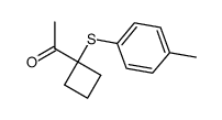 1-(1-(p-tolylthio)cyclobutyl)ethan-1-one Structure