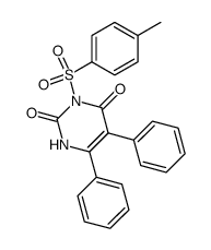 5,6-diphenyl-3-tosylpyrimidine-2,4(1H,3H)-dione Structure