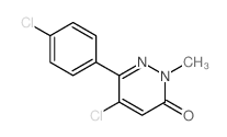 5-CHLORO-6-(4-CHLOROPHENYL)-2-METHYLPYRIDAZIN-3(2H)-ONE structure