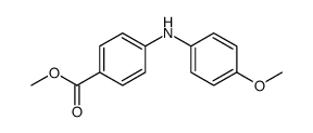 Benzoic acid, 4-[(4-methoxyphenyl)amino]-, methyl ester Structure