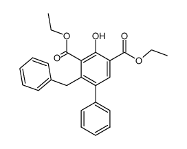 2-benzyl-4-hydroxy-biphenyl-3,5-dicarboxylic acid diethyl ester Structure