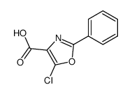 5-chloro-2-phenyl-oxazole-4-carboxylic acid结构式