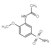 N-(2-METHOXY-5-SULFAMOYL-PHENYL)-ACETAMIDE结构式